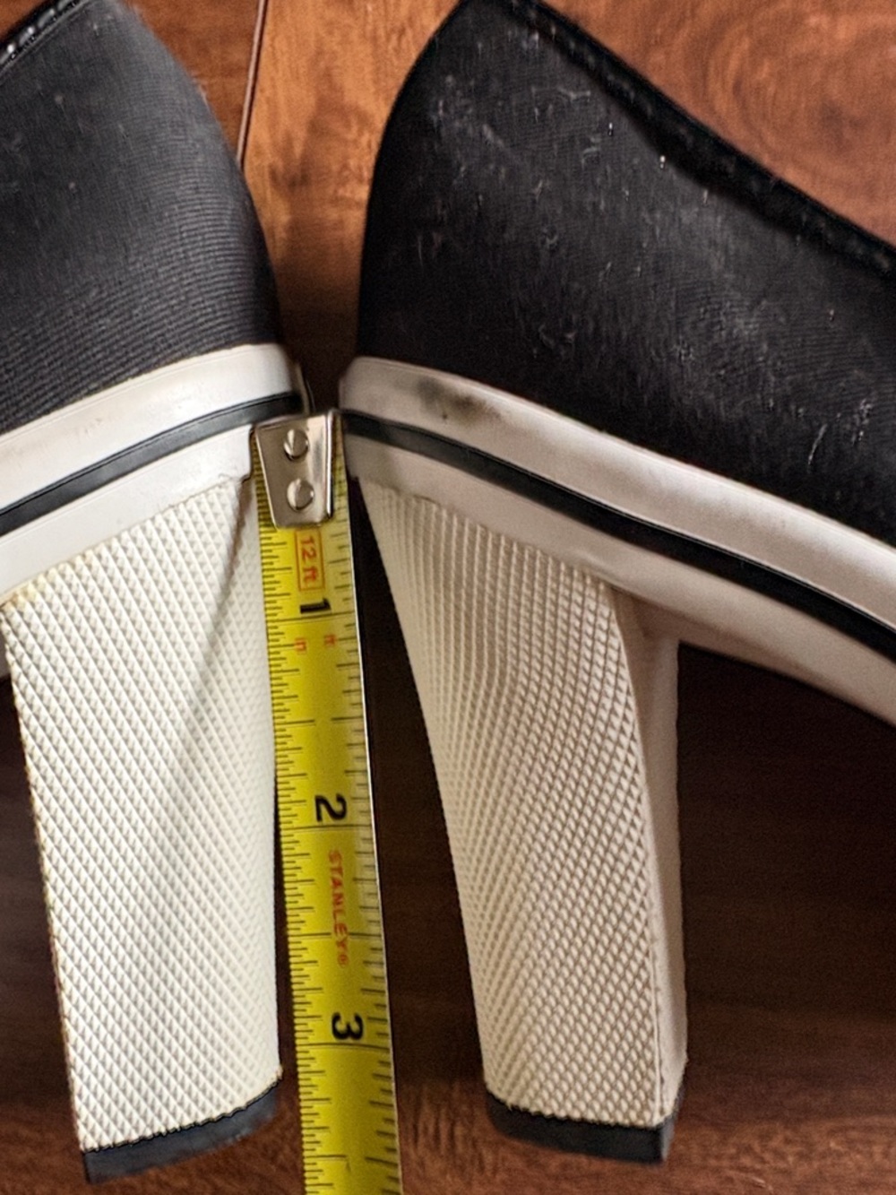 Coach Black and White Mary Jane Platform Pumps - Picture 8 of 9
